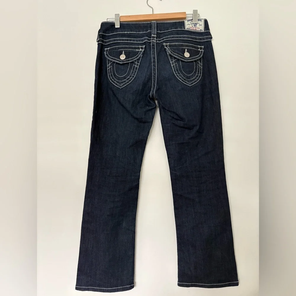 True Religion Women's Dark Blue Straight Leg Jeans - Picture 8 of 10